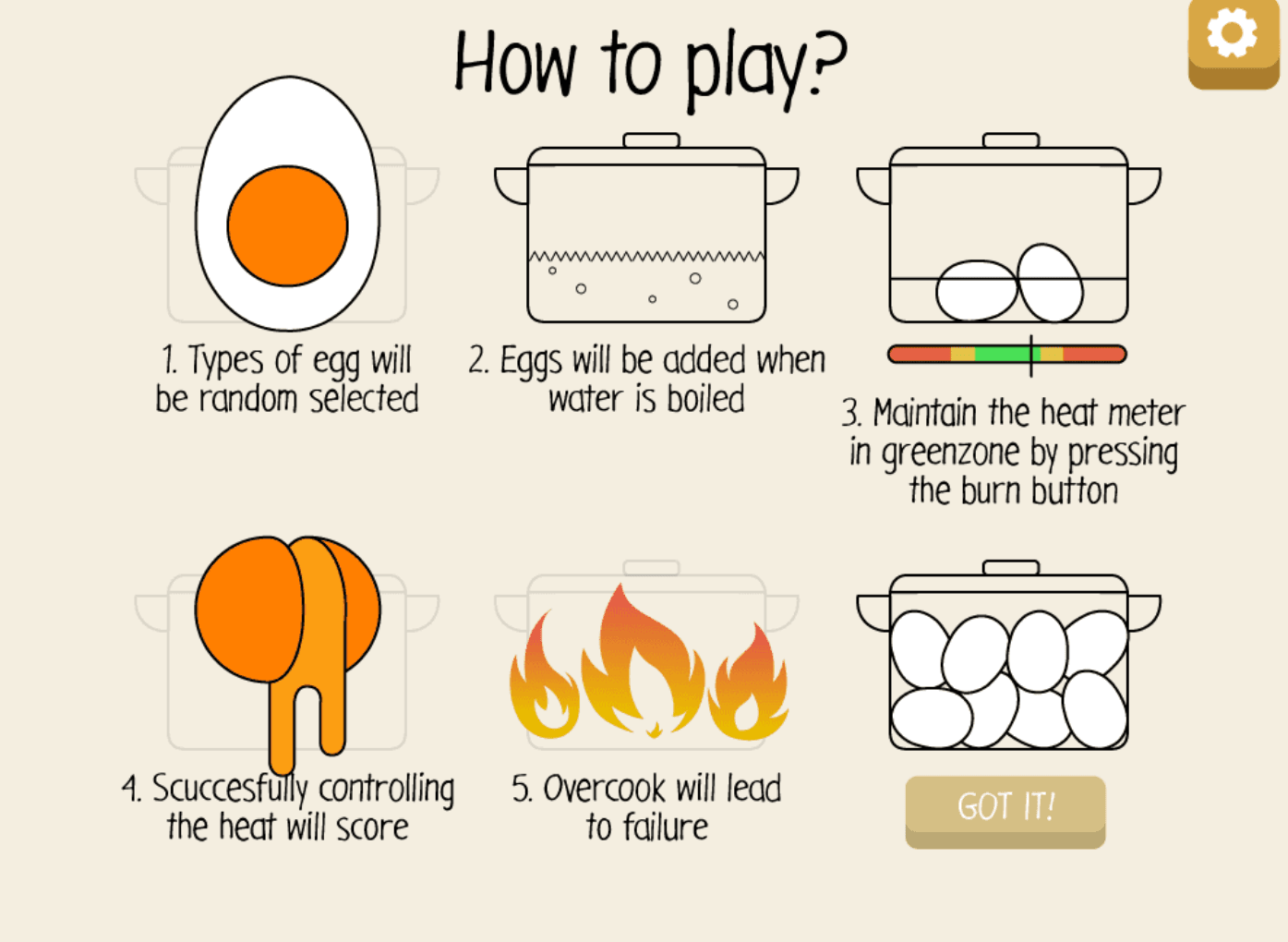 The Boiled Eggs Gameplay